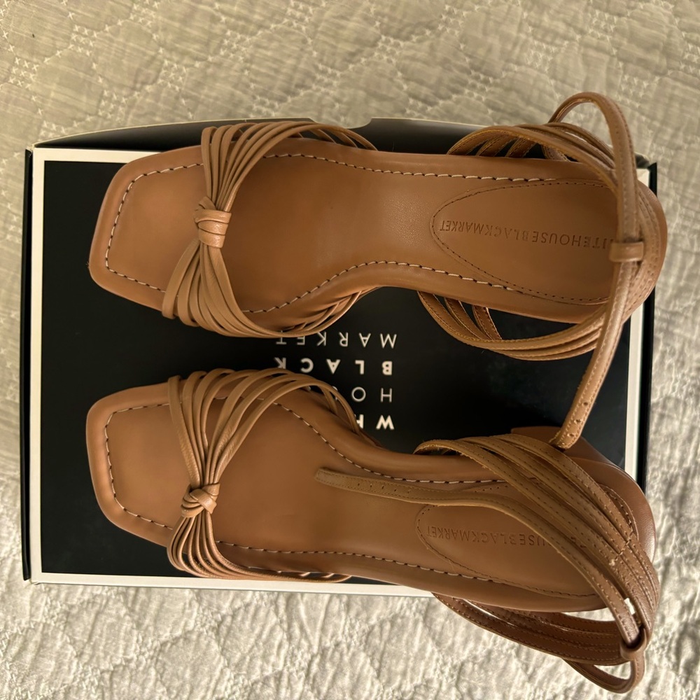 EUC WHBM Knotted Vachetta Platform Sandal-size 7